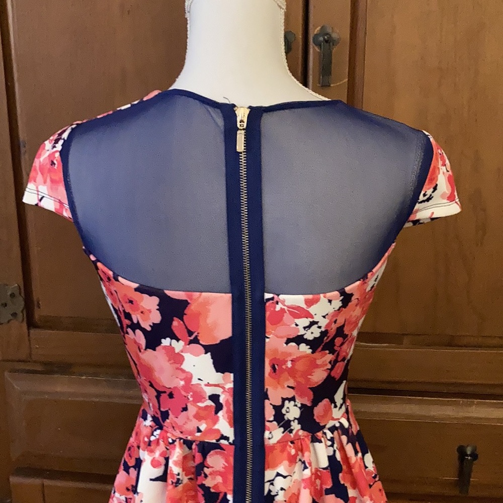 B. Darlin Floral Dress with Zipper Back NWT